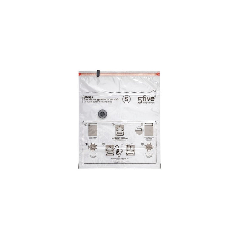 Set 4 saci vidare haine M, transparent, 60 x 80 cm