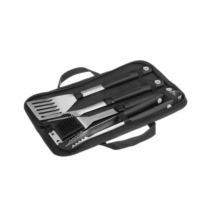 Set 4 ustensile gratar Varfy, inox