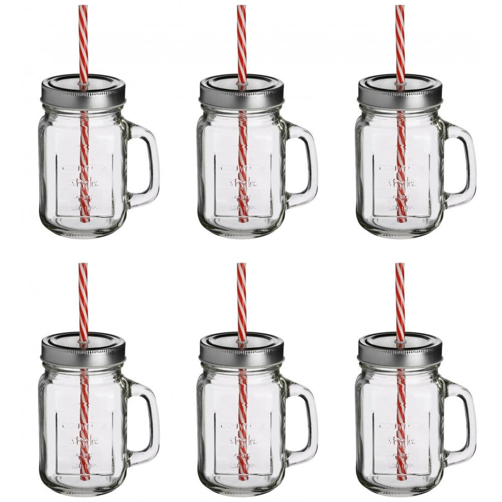 Set 6 borcane limonada Tenerife, sticla, 450 ml