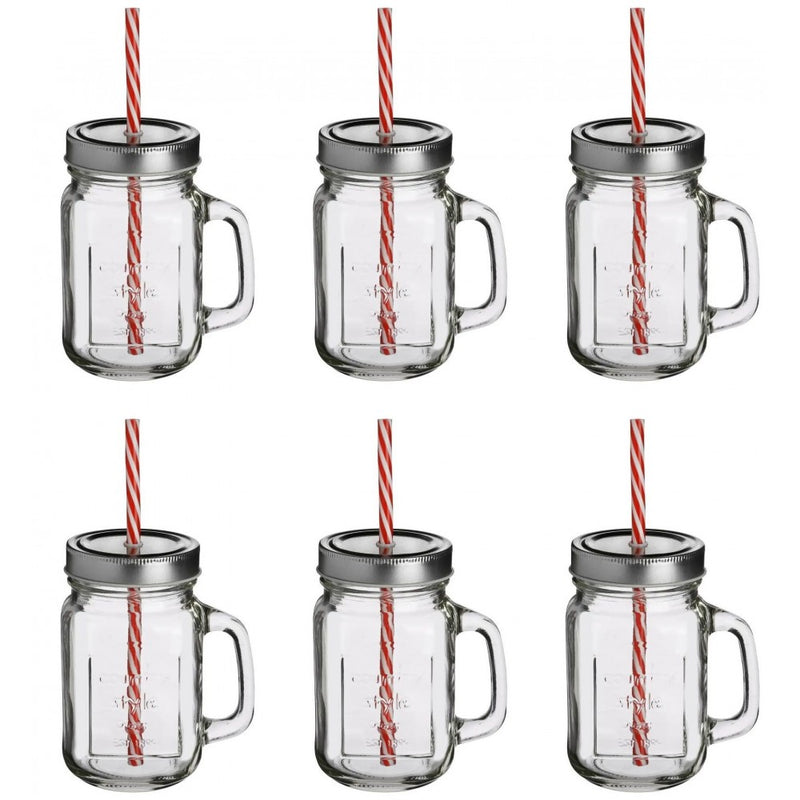 Set 6 borcane limonada Tenerife, sticla, 450 ml