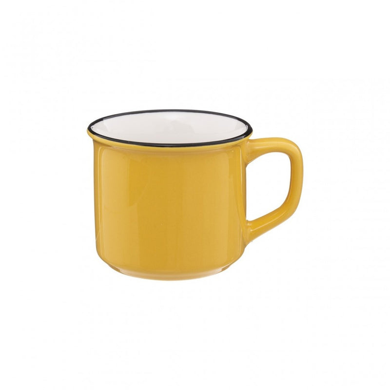 Set 4 cani Bergen, ceramica, suport metal, 13 x 13 x 23.6 cm, 140 ml