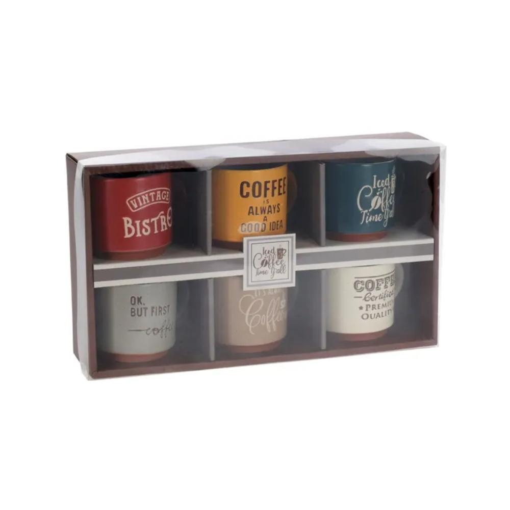 Set 6 cani Siaki, espresso, 120 ml, ceramica