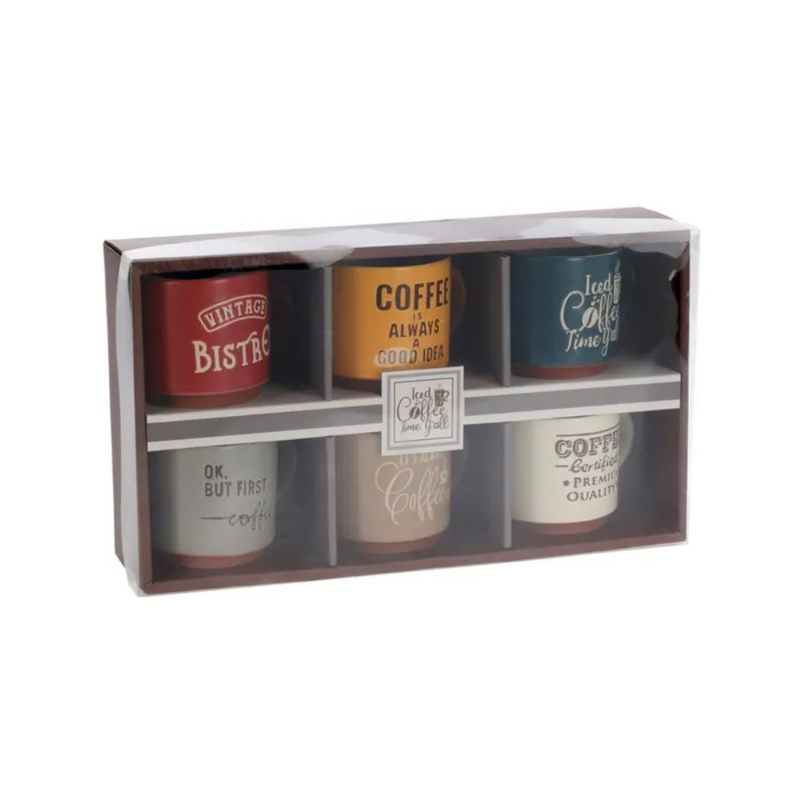 Set 6 cani Siaki, espresso, 120 ml, ceramica