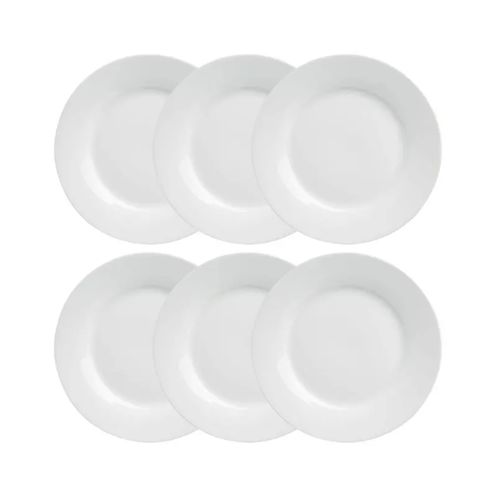 Set 6 farfurii Alberta, portelan 20 cm