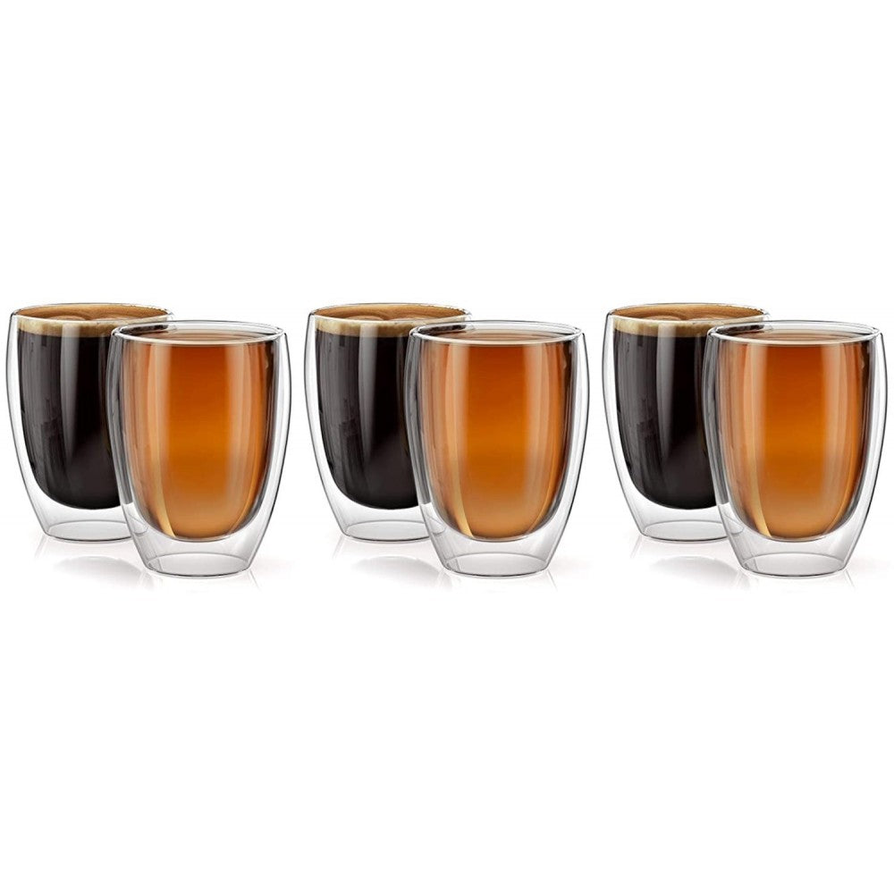 Set 6 pahare Vivo, sticla borosilicata, pereti dubli, 300 ml