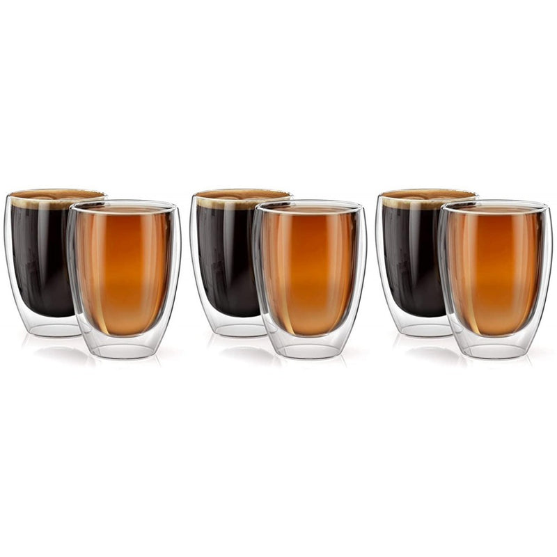 Set 6 pahare Vivo, sticla borosilicata, pereti dubli, 300 ml