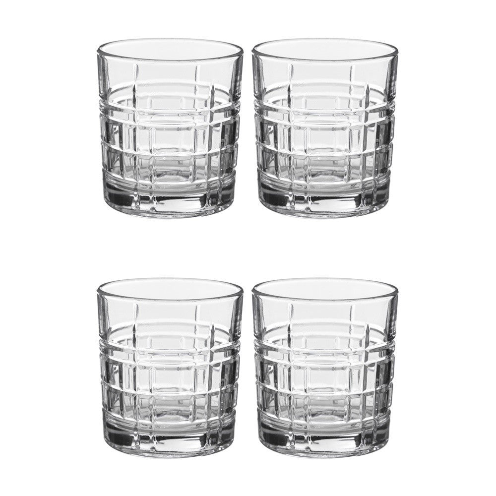Set 4 pahare Edgar, sticla premium, 8.4 x H 9 cm, 240 ml