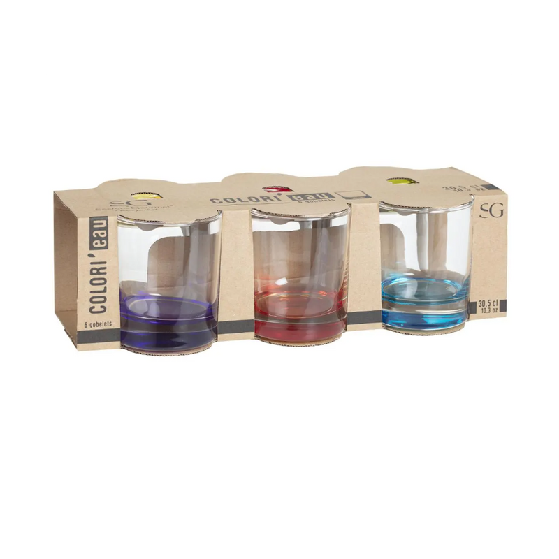 Set 6 pahare Colry, sticla, 300 ml