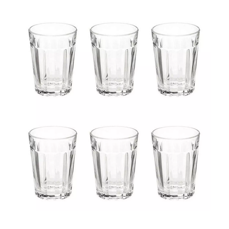 Set 6 pahare Lorenzo, sticla, 250 ml