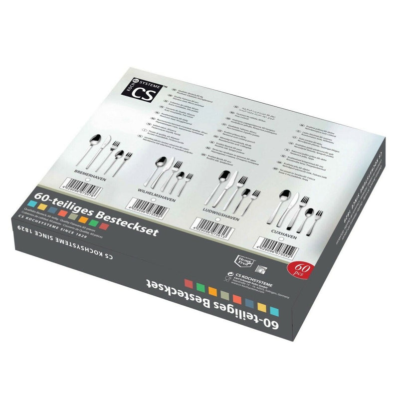 Set 60 tacamuri WOLFSBURG, inox, 3 mm