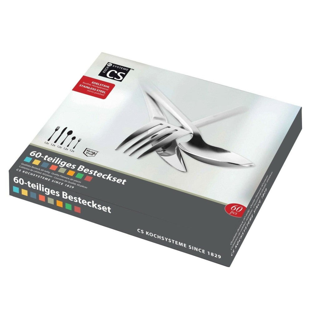 Set 60 tacamuri WOLFSBURG, inox, 3 mm