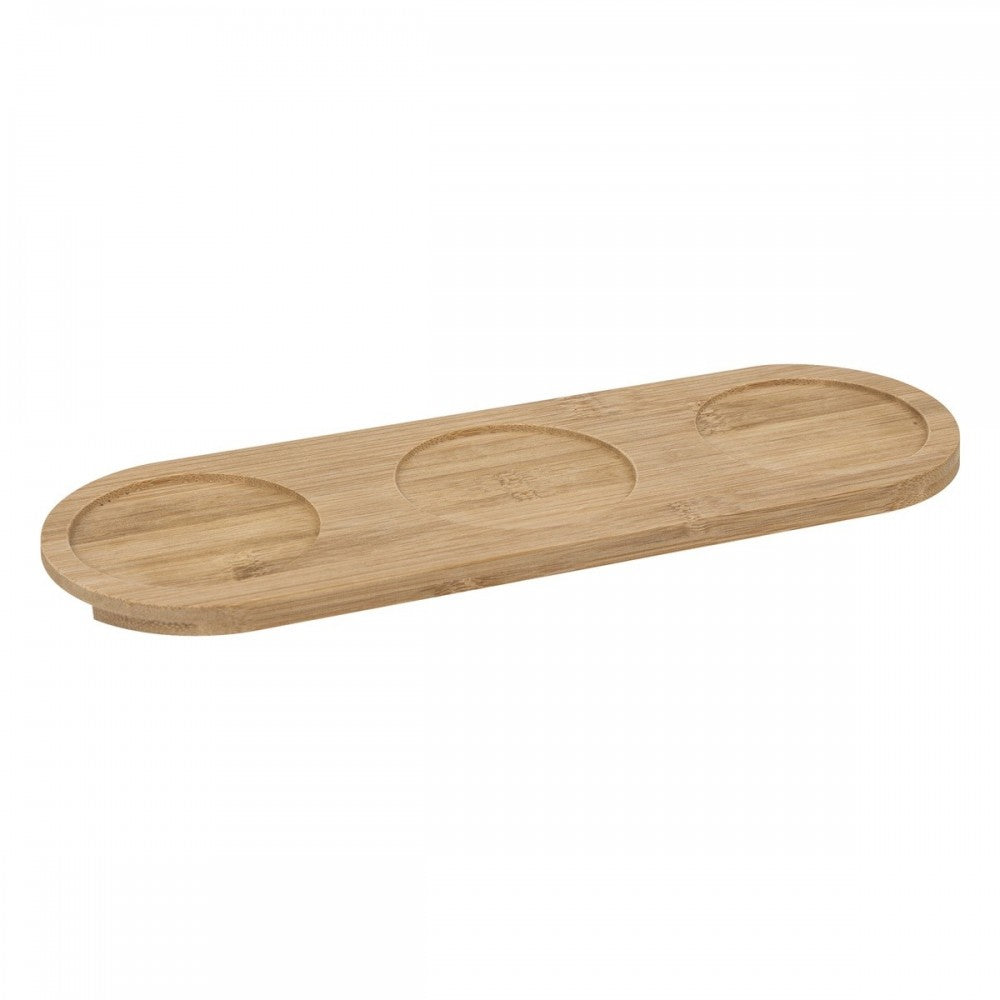 Set aperitiv Rivi, ceramica, bambus, 30 x 10 x H 6 cm