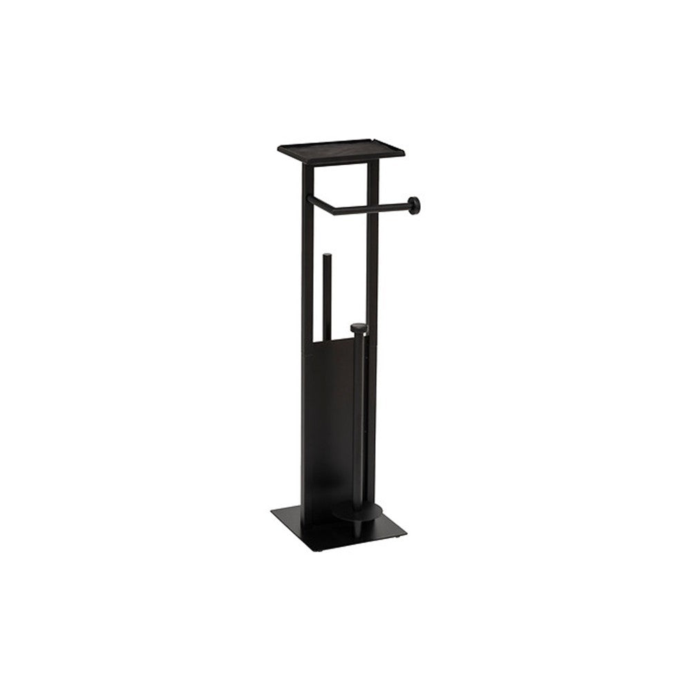 Set baie Holder, metal, negru, 28 x 18 x H 61.5 cm