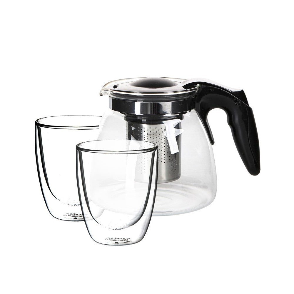 Set ceainic 900 ml si 2 pahare termo Andrea, 300 ml