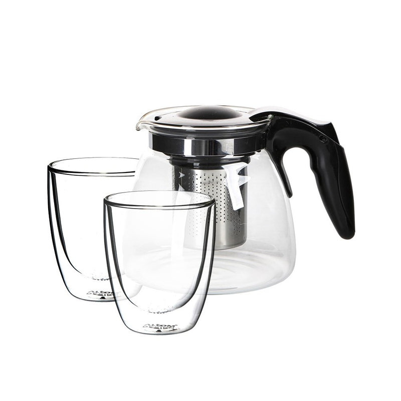 Set ceainic 900 ml si 2 pahare termo Andrea, 300 ml