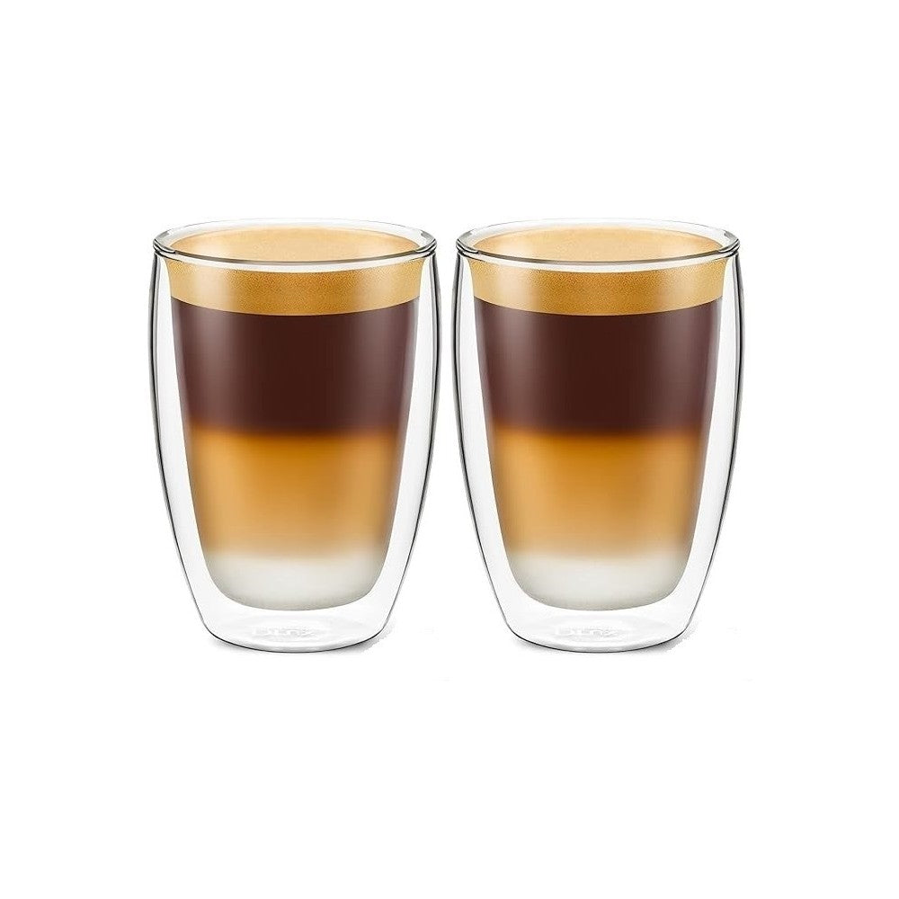 Set ceainic Parnu 1 litru si pahare pereti dubli 300 ml, sticla borosilicata