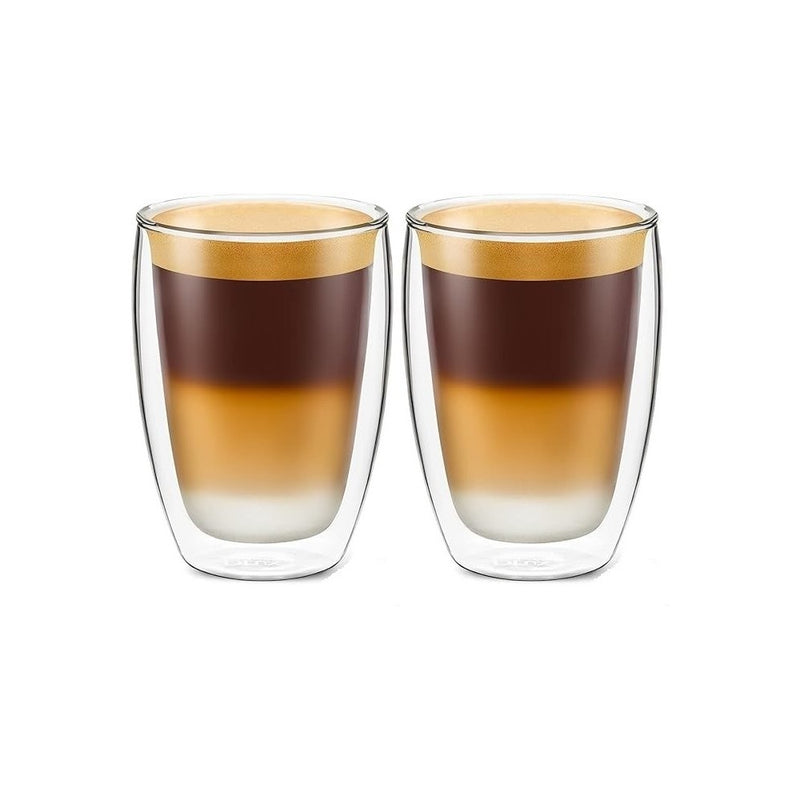 Set ceainic Parnu 1 litru si pahare pereti dubli 300 ml, sticla borosilicata