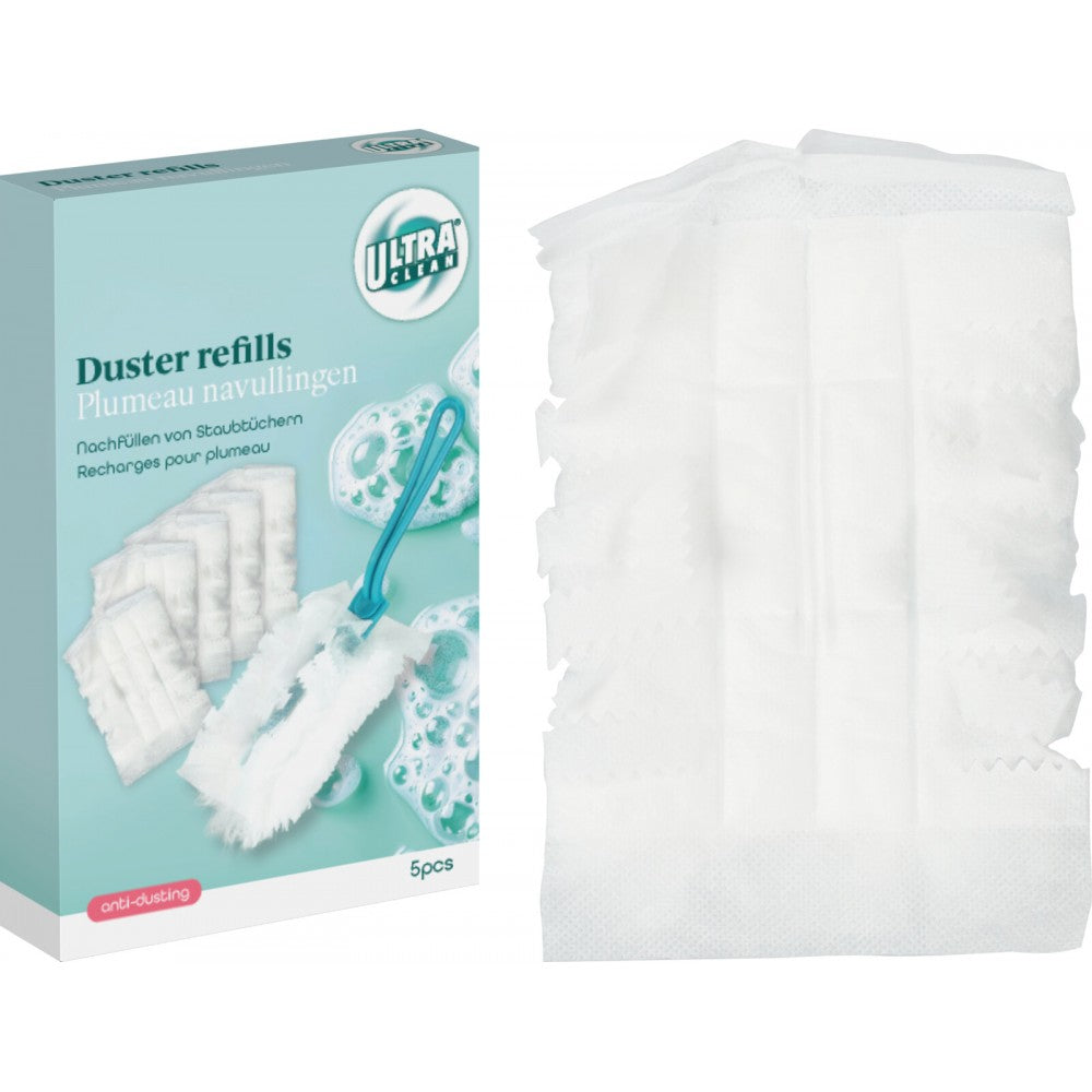 Set 5 rezerve desprafuitor Ultra clean, alb, microfibra