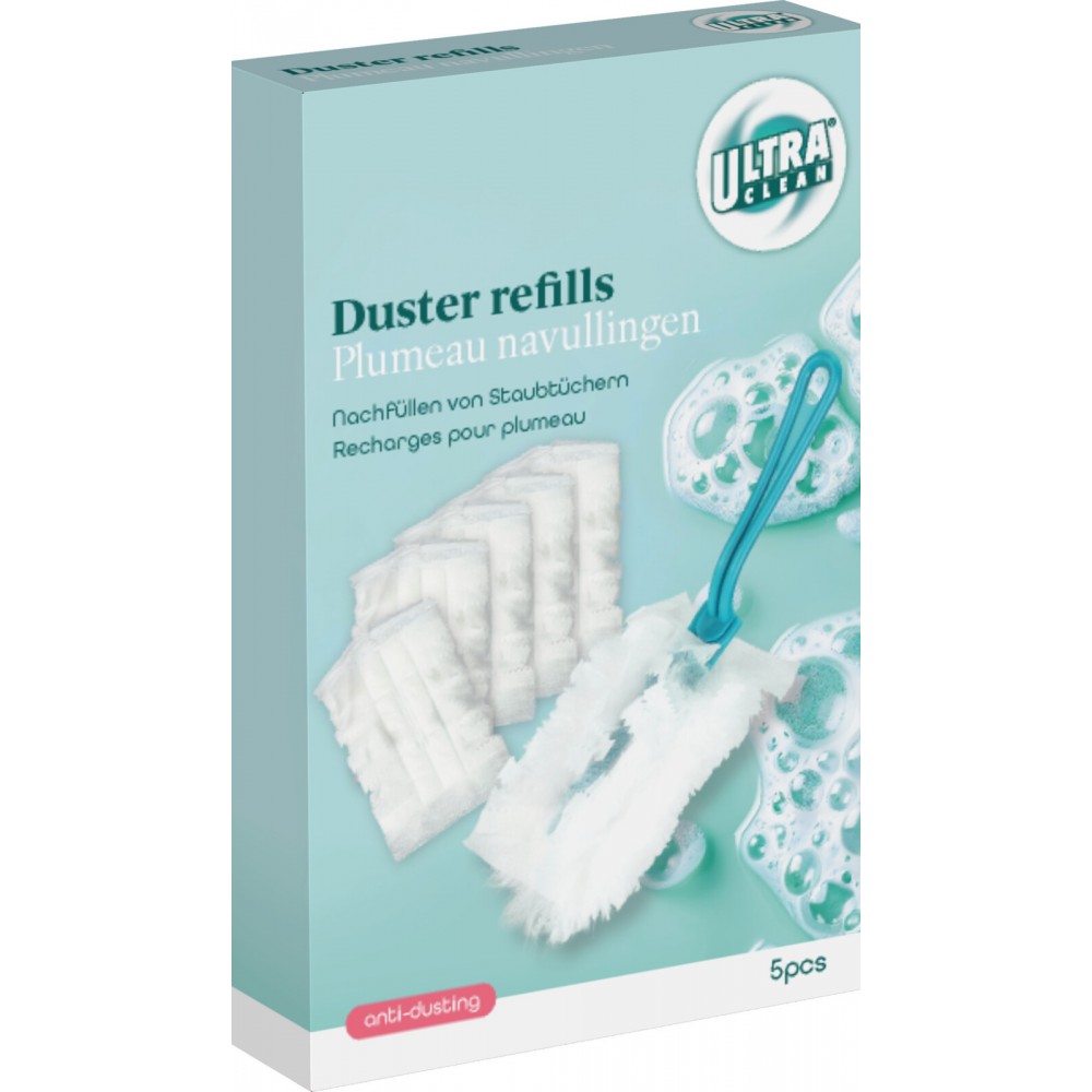 Set 5 rezerve desprafuitor Ultra clean, alb, microfibra