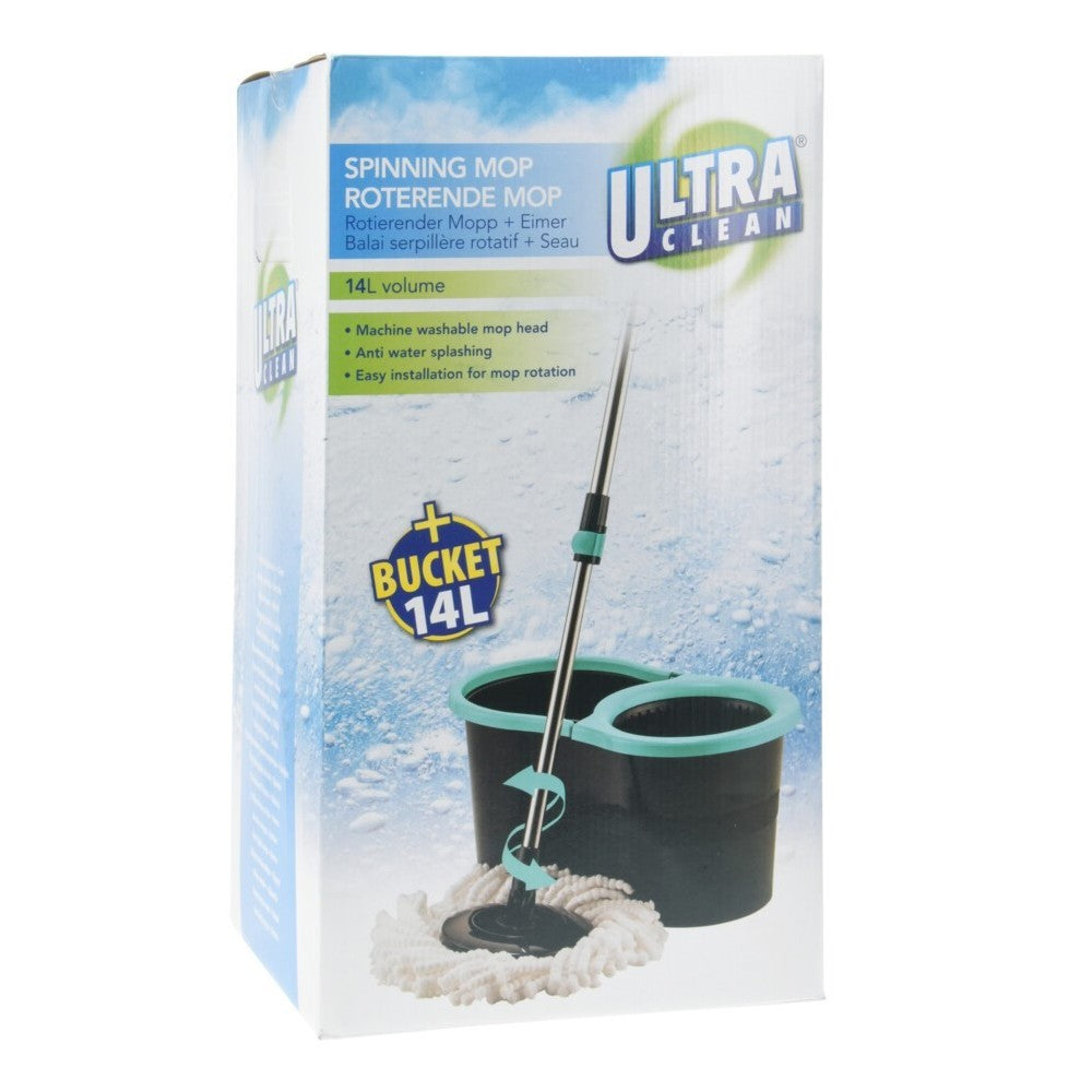 Set curatenie Rennes, galeata cu storcator si mop, 44 x 25 x H21 cm, 14 l