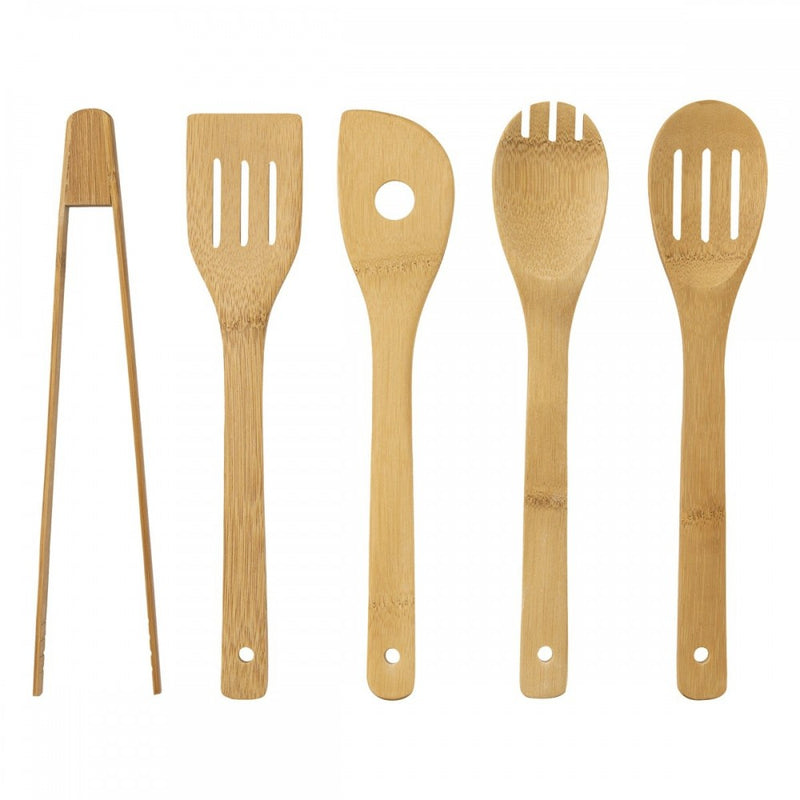 Set cutite Bangkok, bambus, inox, 10 piese