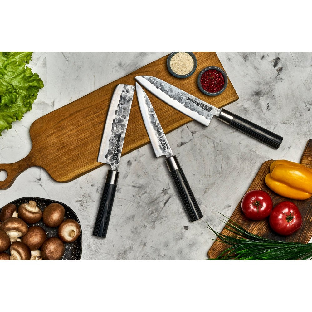Set cutite Black Smith, otel carbon, 3 piese