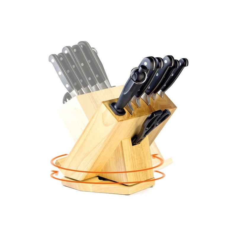 Set cutite Carl Schmidt Sohn Premium, 8 piese, suport lemn rotativ