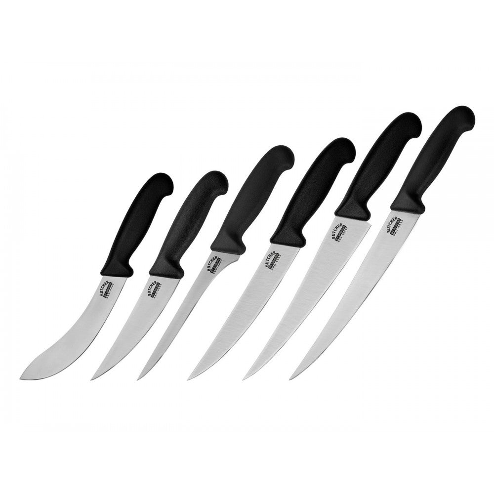 Set cutite macelarie Samura Butcher, HRC 59, otel japonez, 6 piese