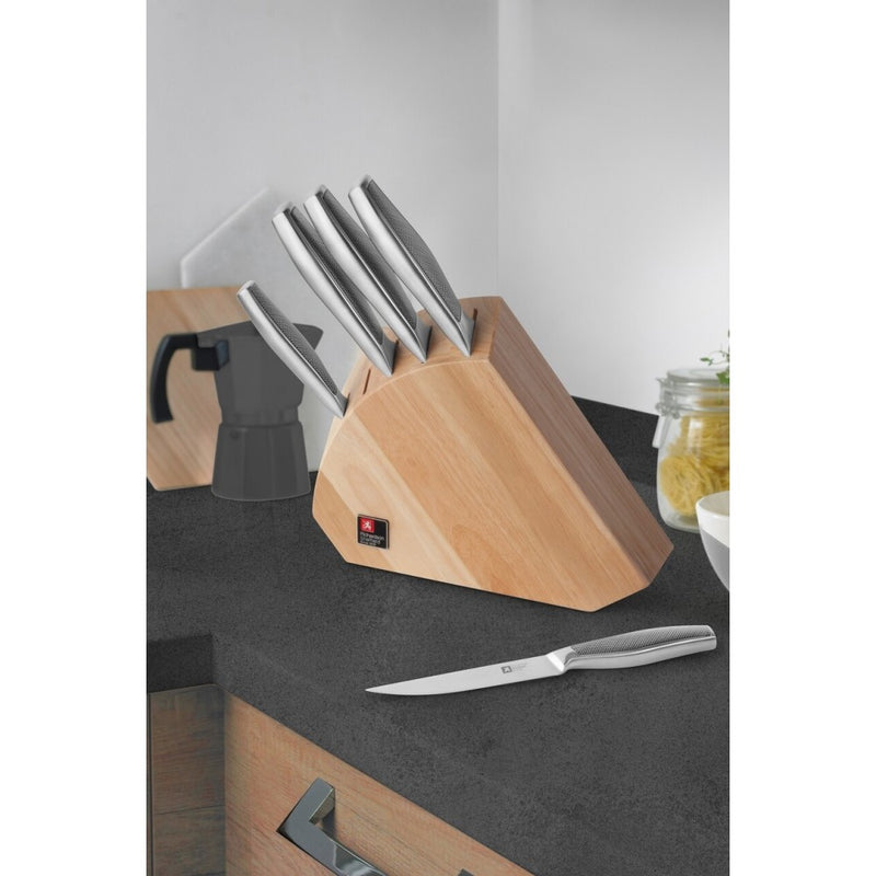Set cutite Richardson Sheffield Sense, inox, suport lemn, 5 cutite