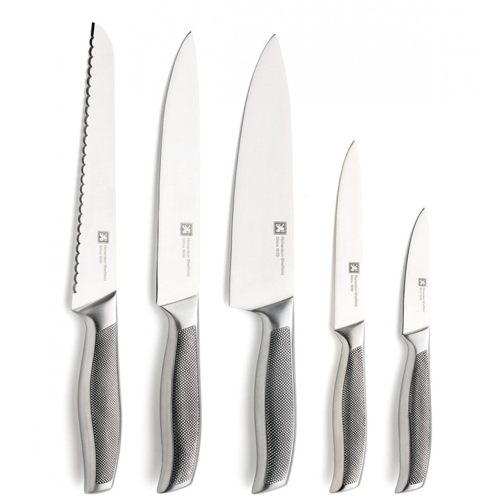 Set cutite Richardson Sheffield Sense, inox, suport lemn, 5 cutite