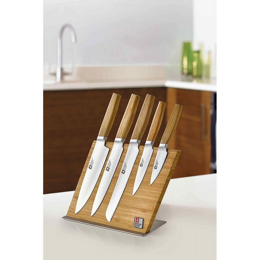 Set cutite Richardson Sheffield Nomad, 5 cutite, suport lemn magnetic