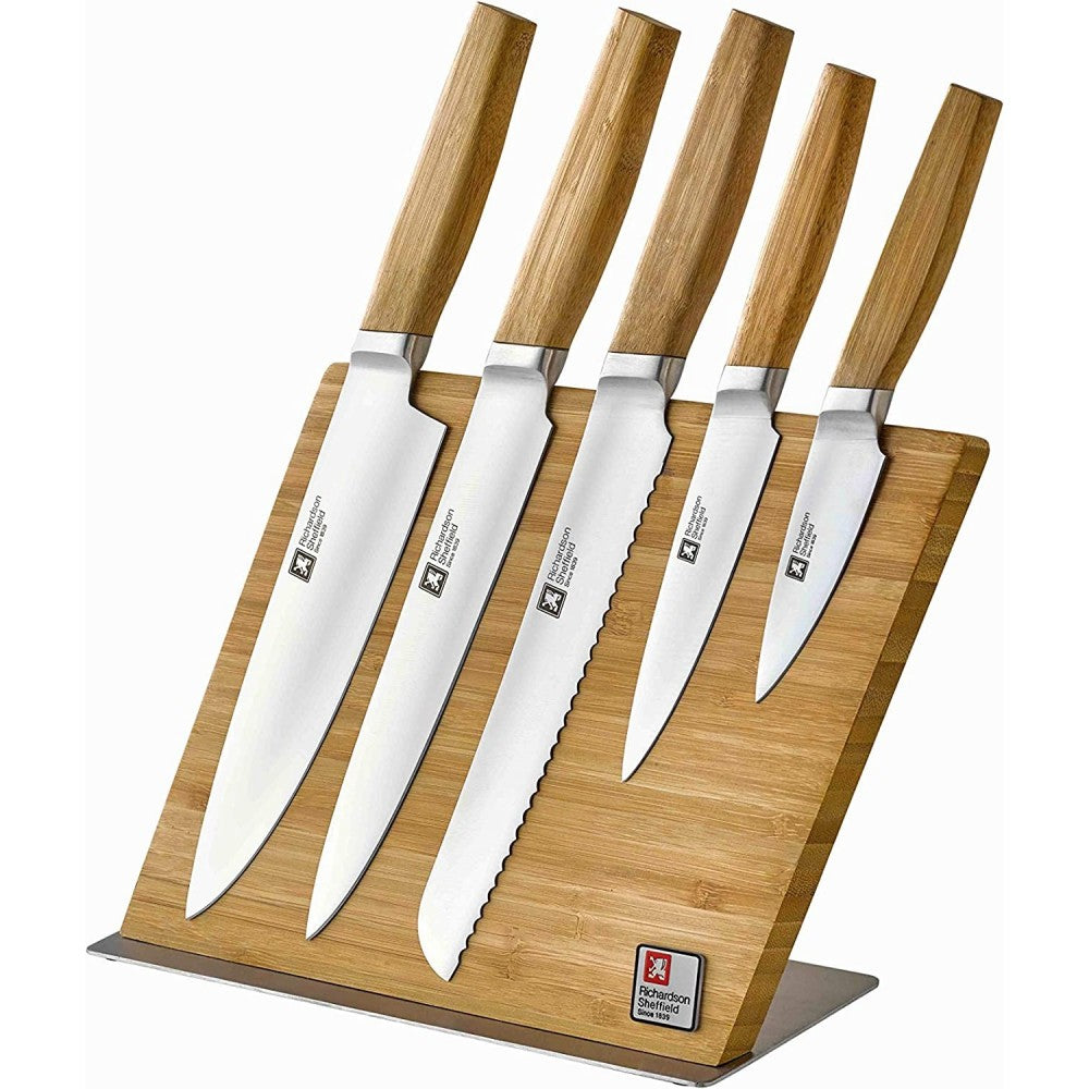 Set cutite Richardson Sheffield Nomad, 5 cutite, suport lemn magnetic