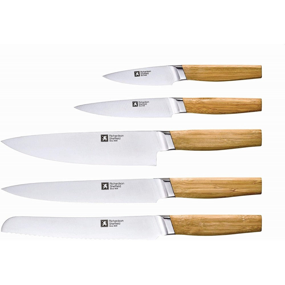 Set cutite Richardson Sheffield Nomad, 5 cutite, suport lemn magnetic