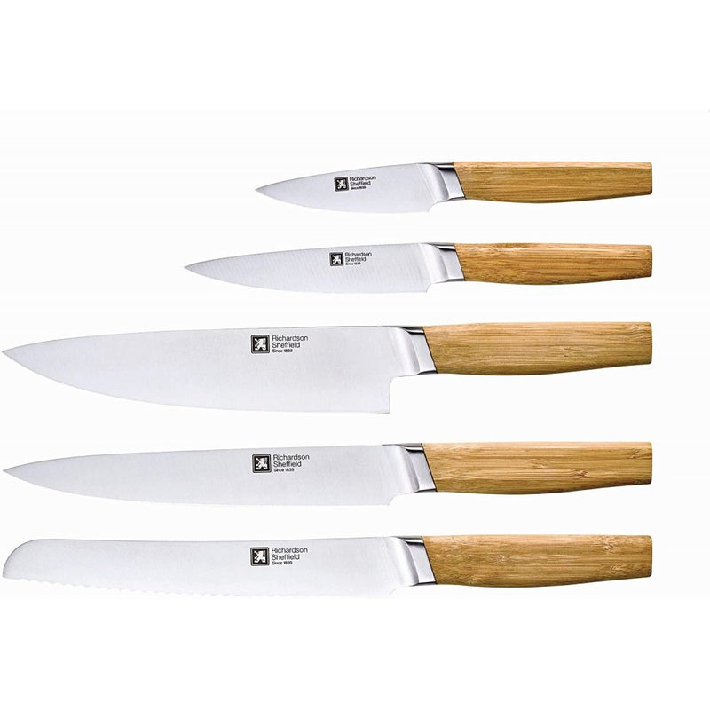 Set cutite Richardson Sheffield Nomad, 5 cutite, suport lemn magnetic