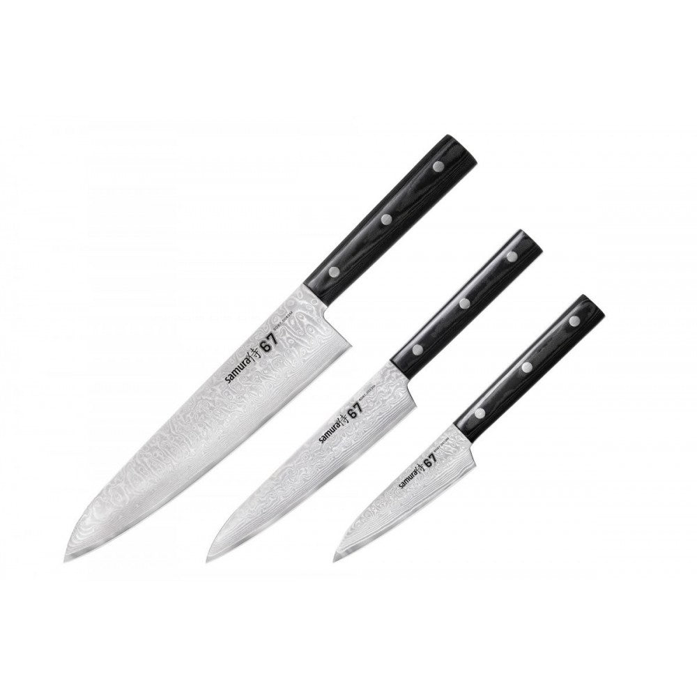 Set cutite Samura Damascus 67, otel damasc, HRC 61