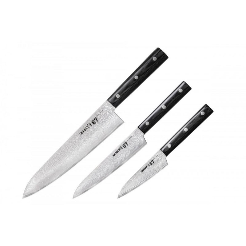 Set cutite Samura Damascus 67, otel damasc, HRC 61