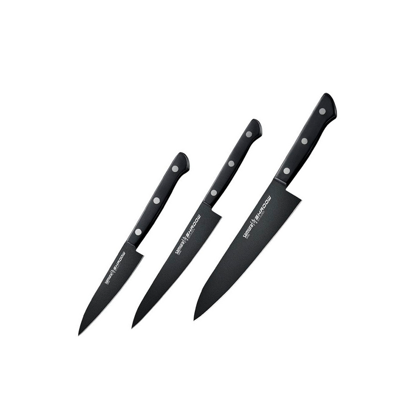 Set cutite Samura Shadow, otel japonez, 3 piese