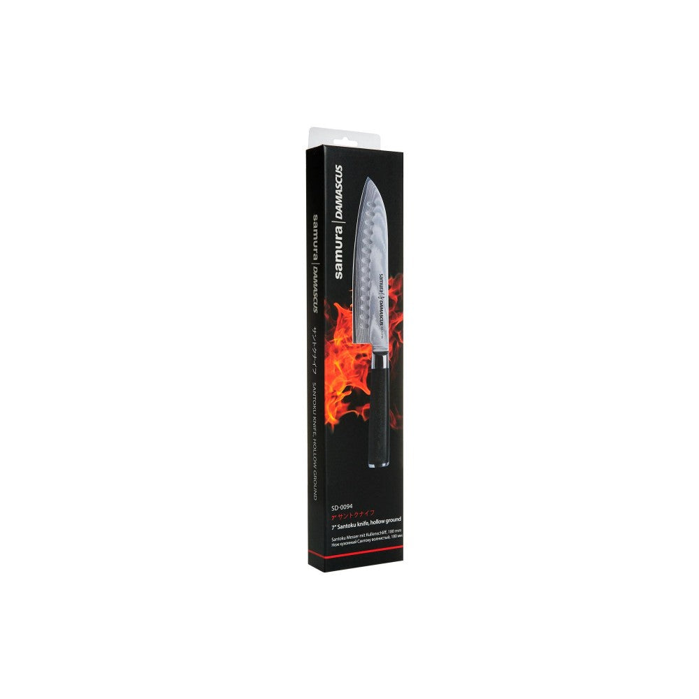 Cutit Samura Santoku Damascus Best, HRC 61, lama 18 cm