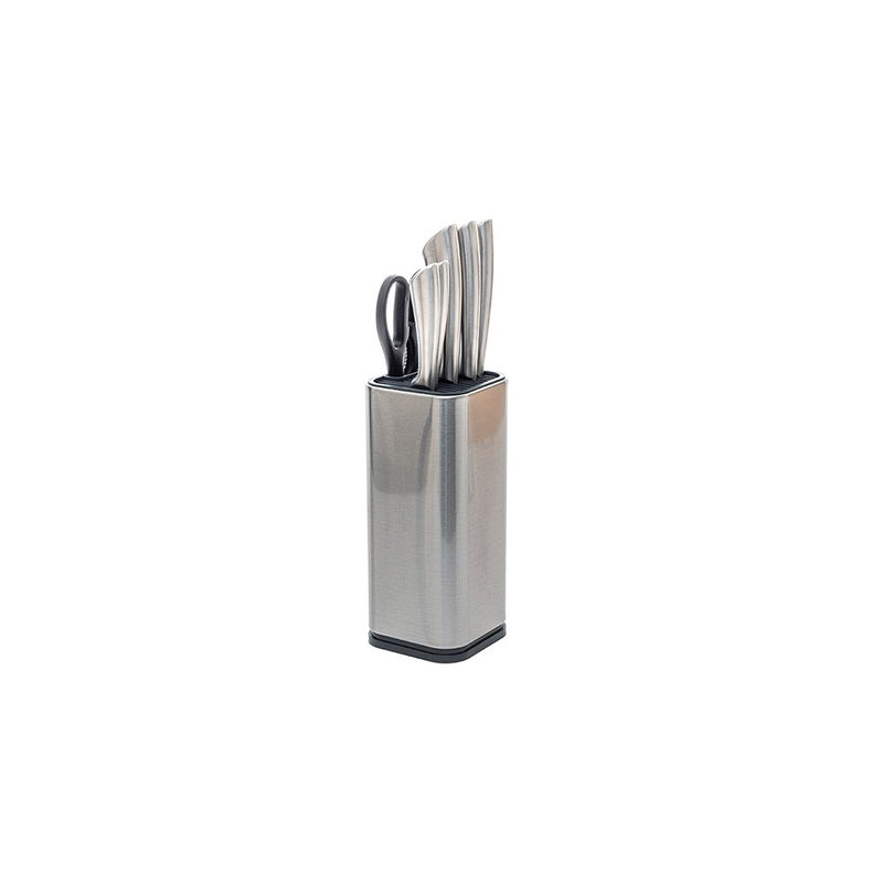Set cutite Style, inox, 5 cutite, foarfeca universala, suport inox