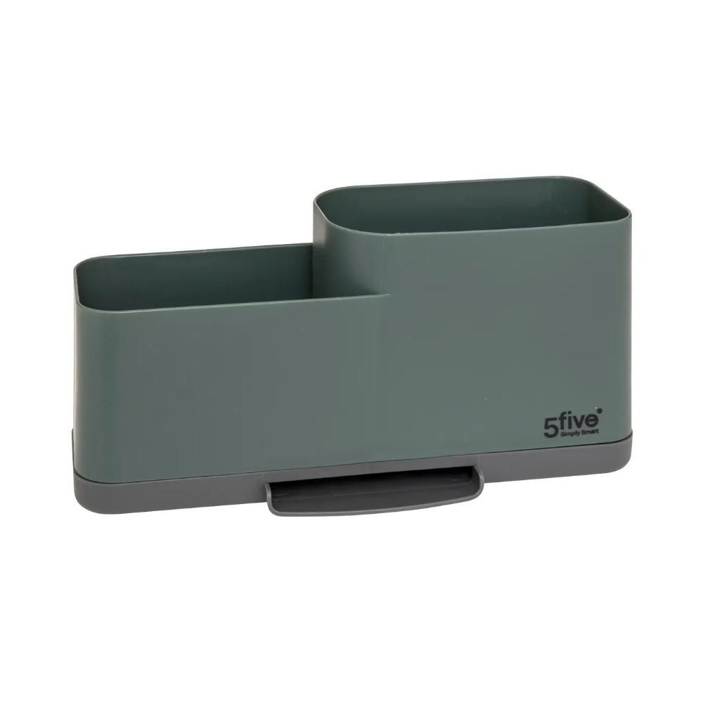 Set dispenser si suport chiuveta Neo 2, plastic, verde, 23 x 8.7 x 15.6 cm