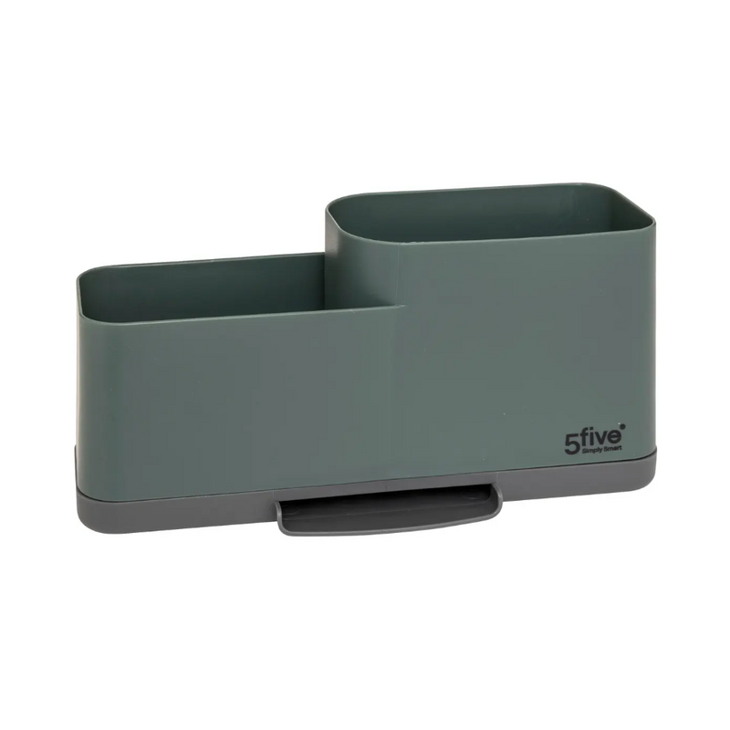 Set dispenser si suport chiuveta Neo 2, plastic, verde, 23 x 8.7 x 15.6 cm