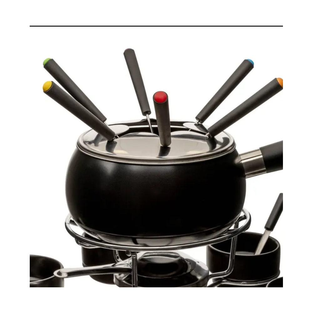 Set fondue Black Maxy, inox, pentru 6 persoane, 34 x W. 24 cm