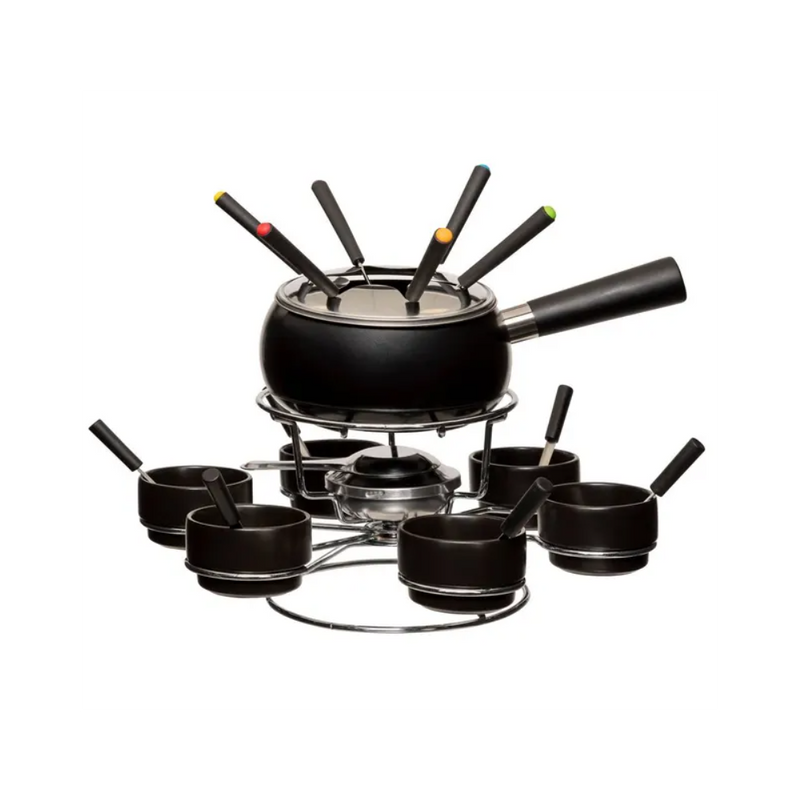 Set fondue Black Maxy, inox, pentru 6 persoane, 34 x W. 24 cm