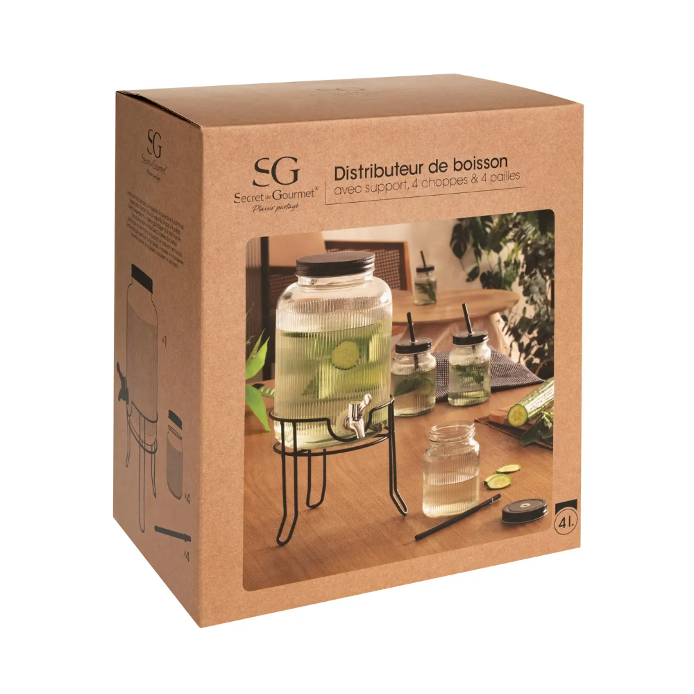 Set Limonada Artblack, 4 litri, sticla, 5 piese