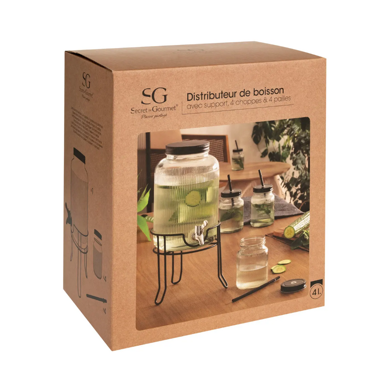 Set Limonada Artblack, 4 litri, sticla, 5 piese