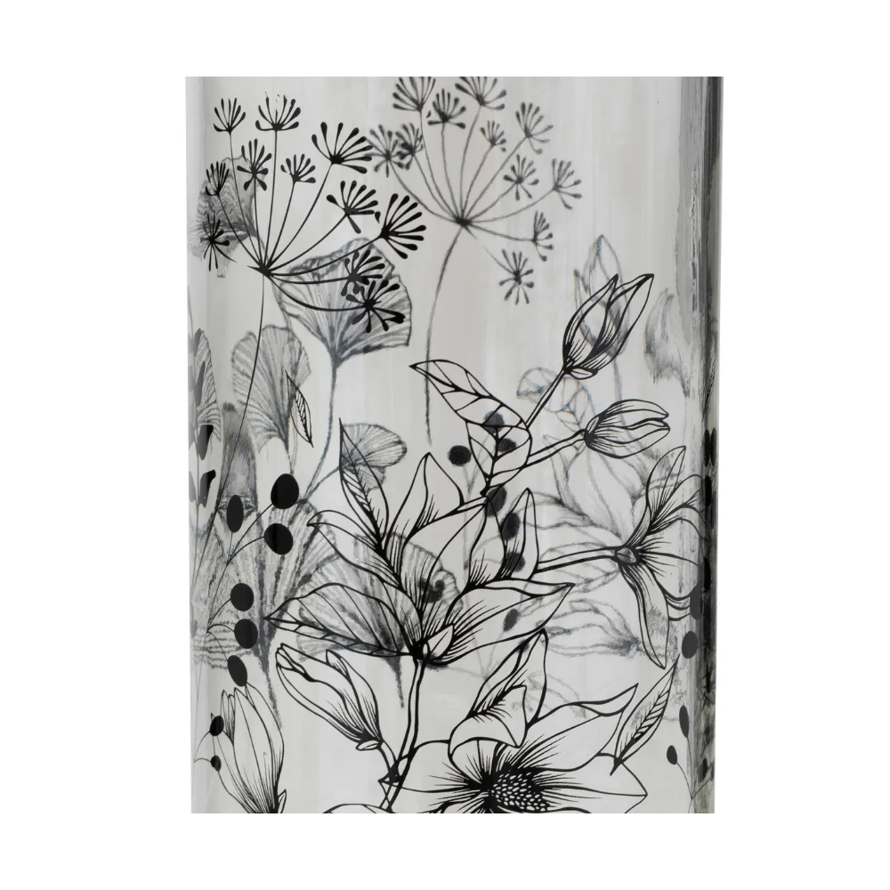 Sticla Limonada, floral, 1 litru, 8.7 x H. 31.7 cm