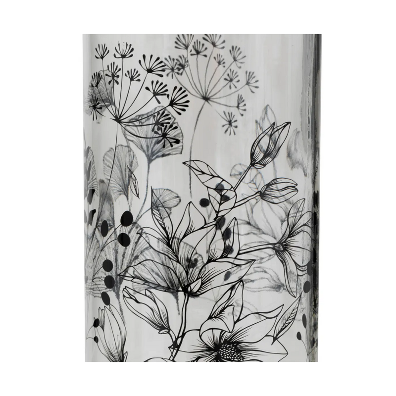 Sticla Limonada, floral, 1 litru, 8.7 x H. 31.7 cm