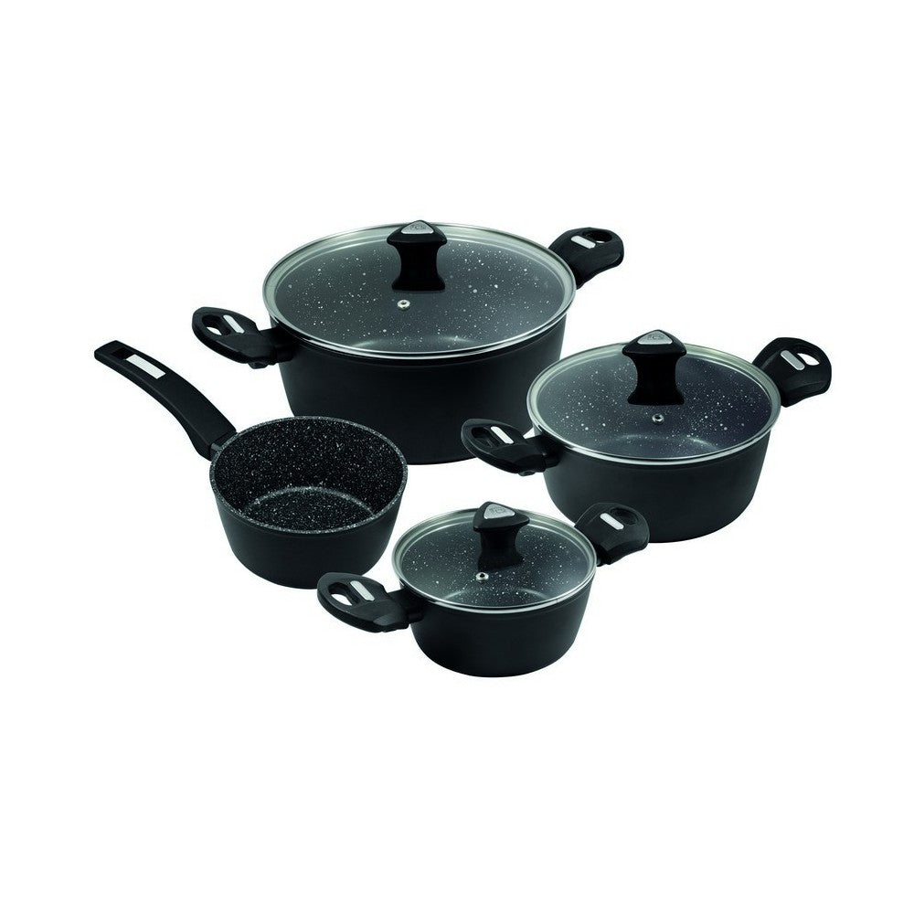 Set oale Carl Schmidt Sohn-Marburg, aluminiu forjat, 16/20/24cm, negru, 7 piese, CS086732
