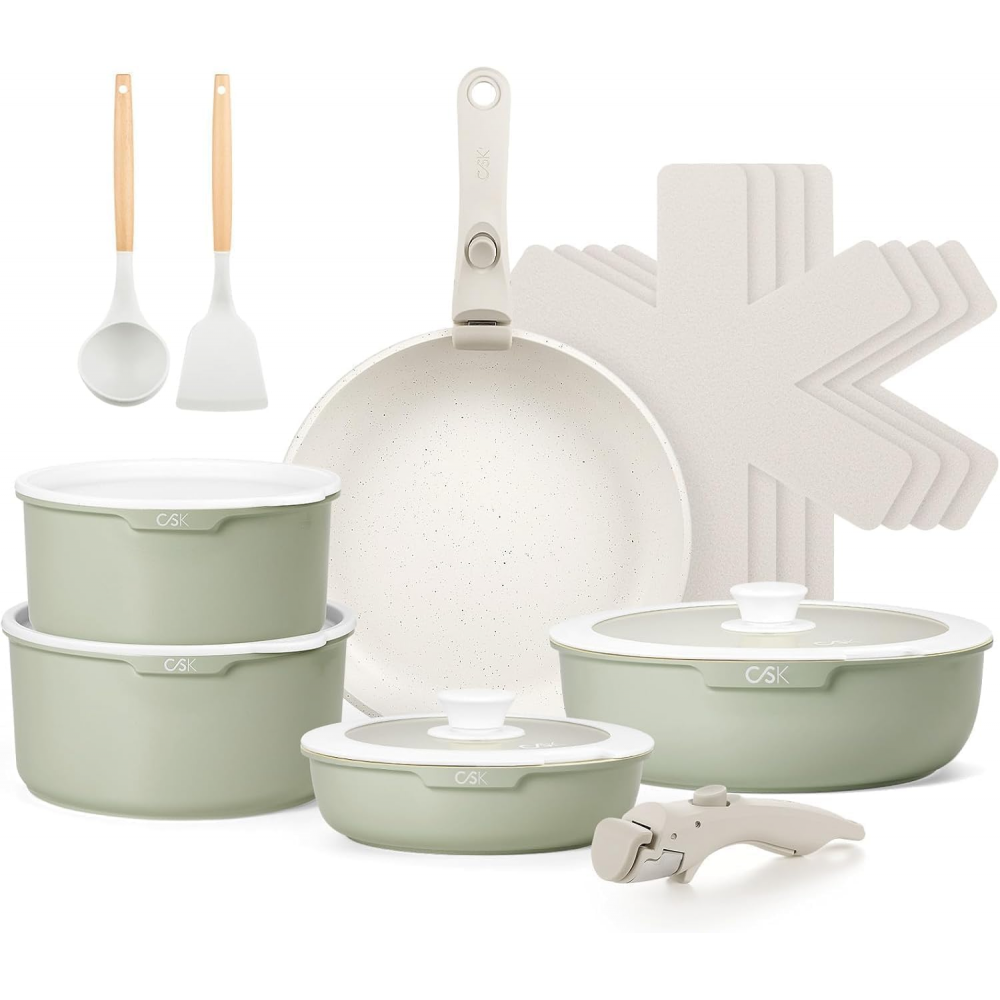 Set oale Breeze Green, aluminiu, 17 piese