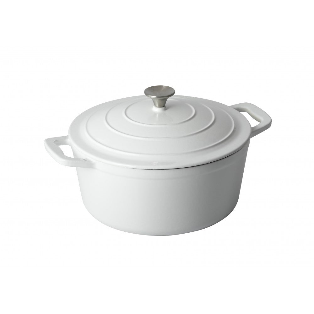 Set oale fonta masiva Xanten Premium White, emailate 4 piese